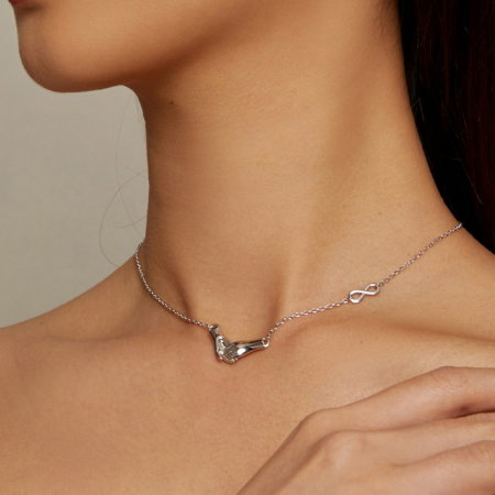 Colier argint tinere de mana cu infinit [3]