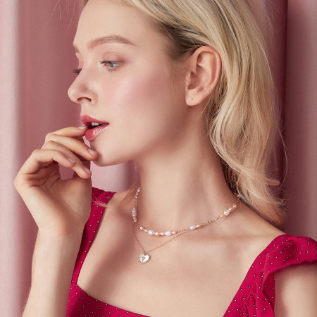 Colier argint trandafirul dragostei [4]