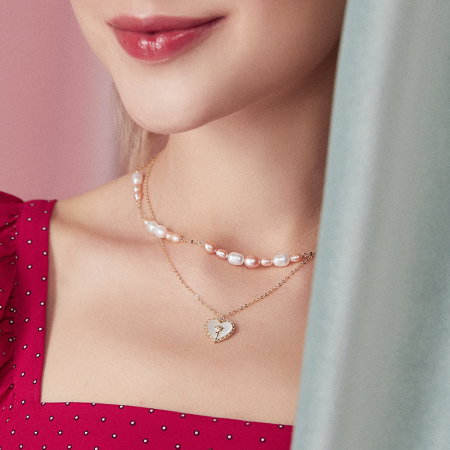 Colier argint trandafirul dragostei [2]