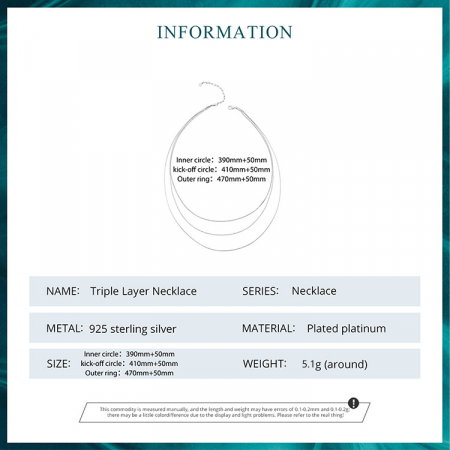 Colier argint triplu [12]