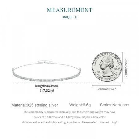 Colier argint choker reglabil [13]