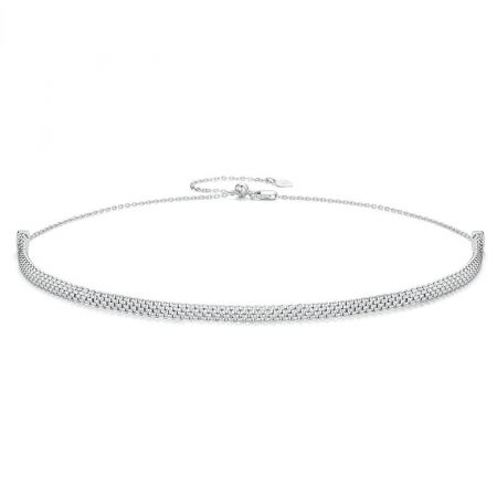 Colier argint choker reglabil