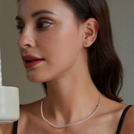 Colier argint choker reglabil [6]