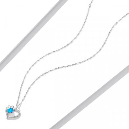 Colier argint urmele inimii [4]