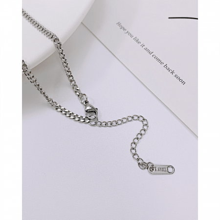 Colier din inox cu 2 lantisoare [9]