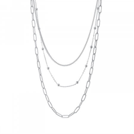 Colier din inox cu 3 lantisoare