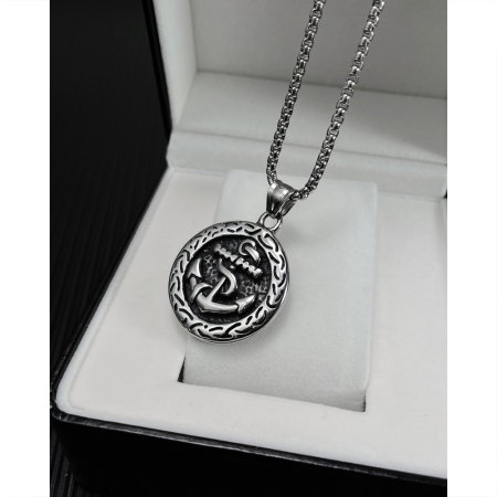 Colier inox Ancoră Maritimă – Simbol al Stabilității și Curajului [12]