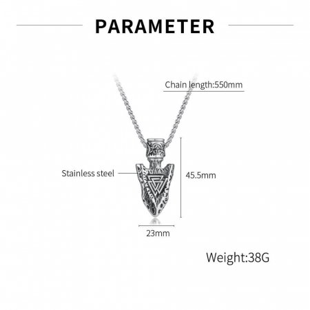 Colier inox auriu Viking 55 cm [3]