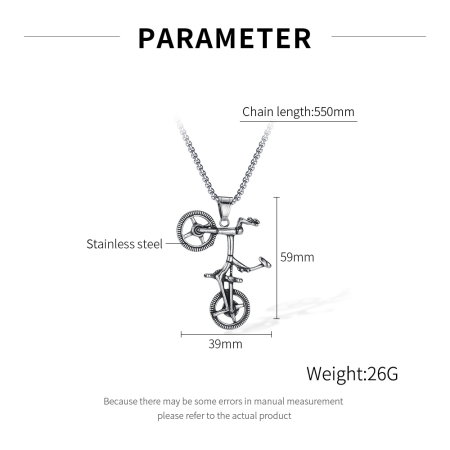 Colier inox Bicicletă BMX – Simbol al Libertății și Energiei [8]