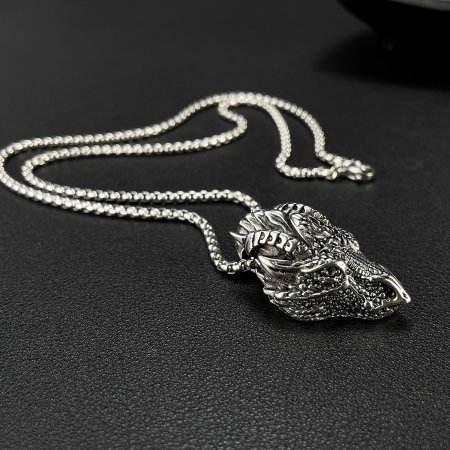 Colier inox cap de dragon [4]