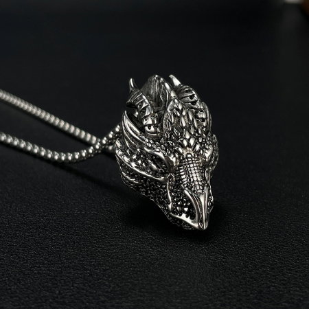 Colier inox cap de dragon [2]