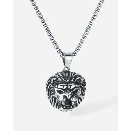 Colier inox Cap de Leu – Simbol al Puterii și Curajului [14]