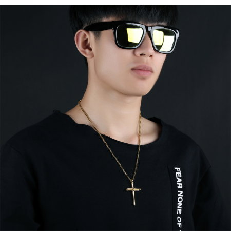 Colier inox cruce 55 cm [2]