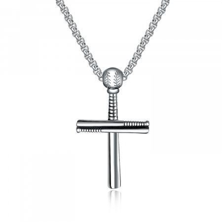 Colier inox cruce 55 cm