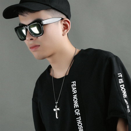 Colier inox cruce 55 cm [7]