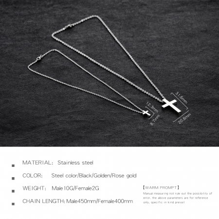 Colier inox cruce [10]