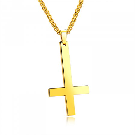 Colier inox cruce petrina  55 cm