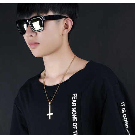 Colier inox cruce petrina  55 cm [2]