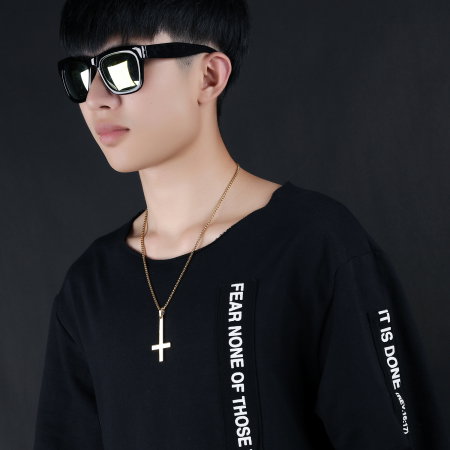 Colier inox cruce petrina  55 cm [7]