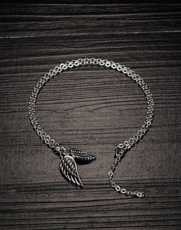 Colier inox cu Aripi de Inger [6]