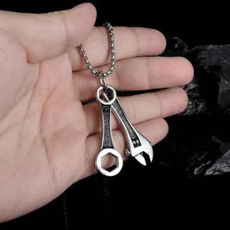 Colier inox cu chei 55 cm [2]