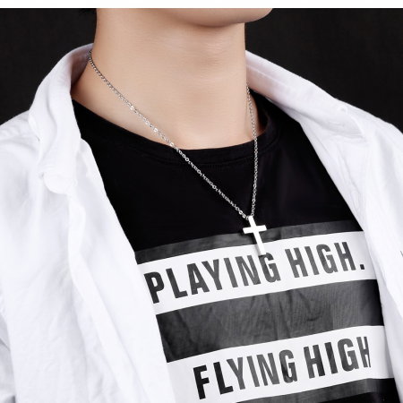 Colier inox cu cruce [1]