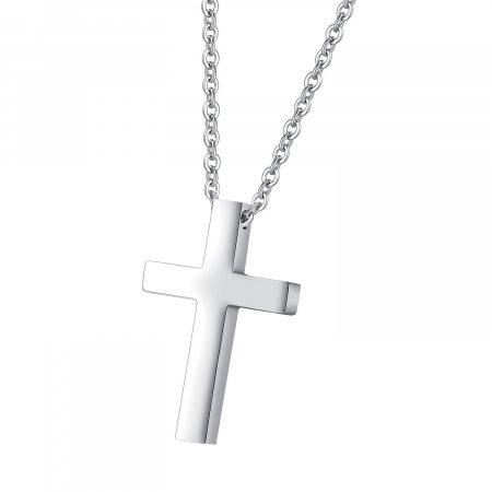 Colier inox cu cruce