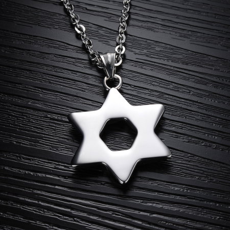 Colier inox cu Steaua lui David [4]