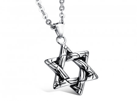 Colier inox cu Steaua lui David [7]