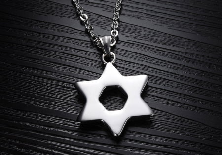 Colier inox cu Steaua lui David [6]