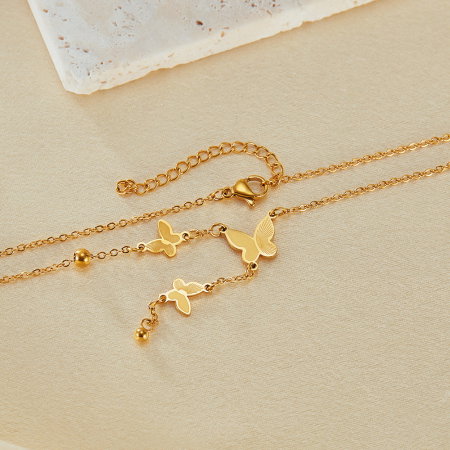 Colier inox cu fluturasi [4]