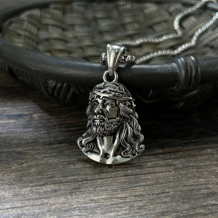 Colier inox cu Isus [2]