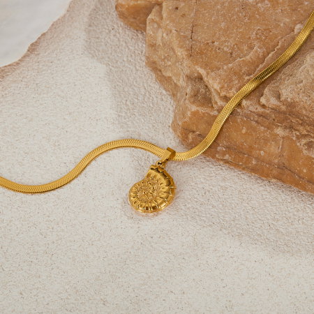 Colier inox cu melc de mare [7]