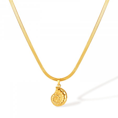 Colier inox cu melc de mare [0]