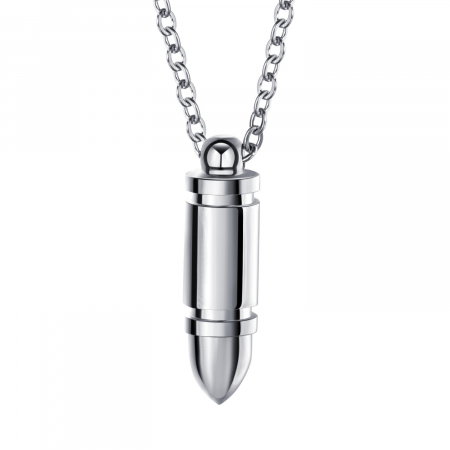 Colier inox cu glont [0]