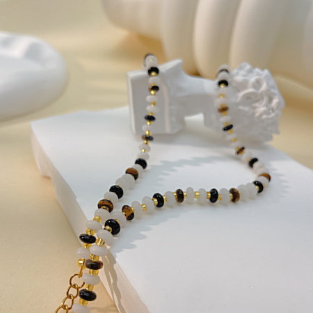 Colier inox cu pietre semipretioase [5]