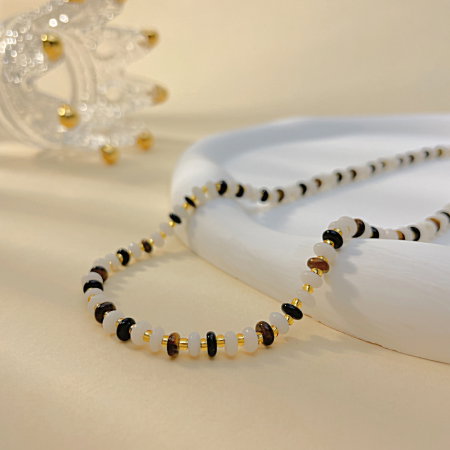 Colier inox cu pietre semipretioase [10]