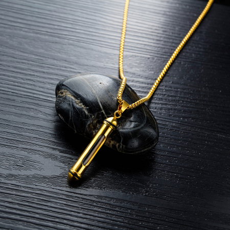 Colier inox cu recipient 55 cm [3]