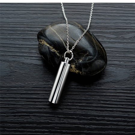 Colier inox cu recipient cilindric [5]