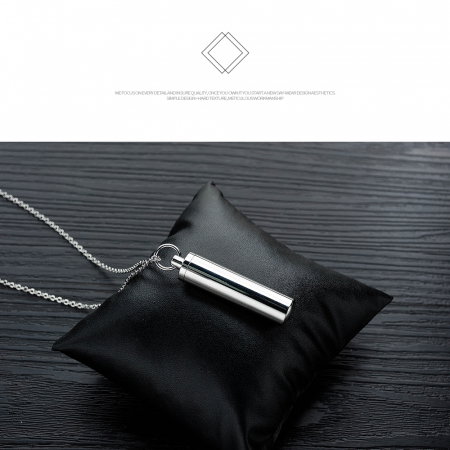 Colier inox cu recipient cilindric [1]