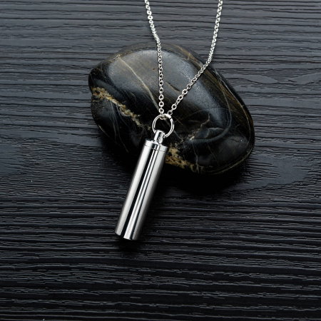 Colier inox cu recipient cilindric [7]