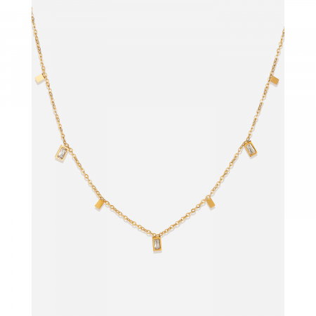 Colier inox cu zirconii [14]