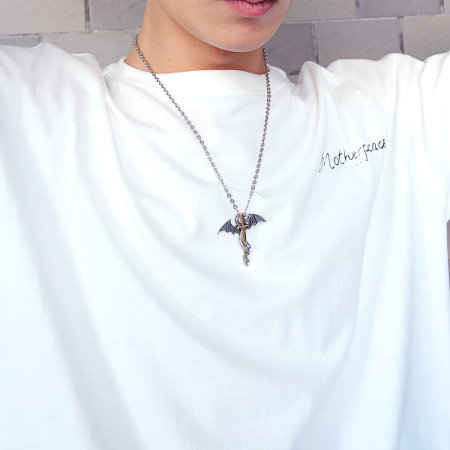 Colier inox Dragon și Sabie – Simbol al Curajului și Puterii [7]