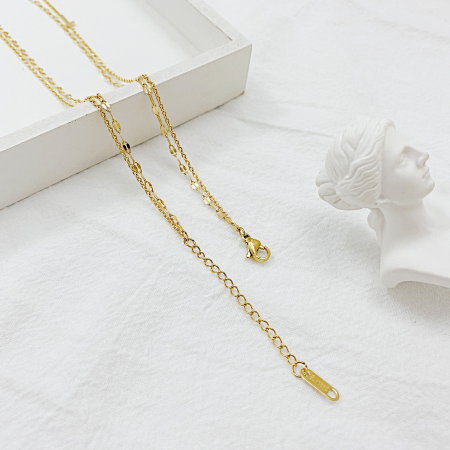 Colier inox dublu cu cruciulite [3]