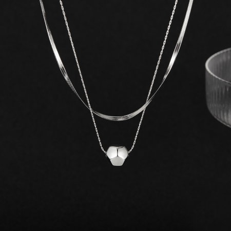 Colier inox dublu minimalist [11]