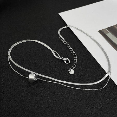 Colier inox dublu minimalist [13]