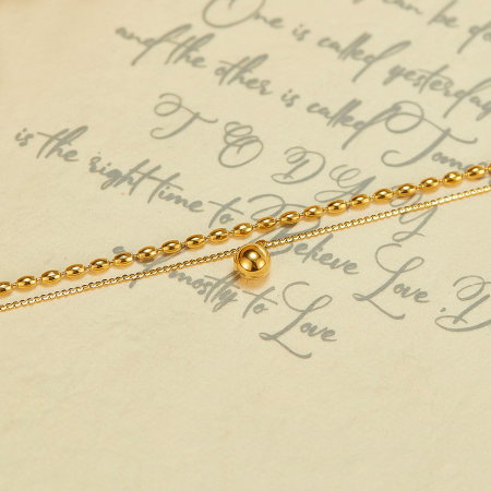 Colier inox dublu minimalist [3]