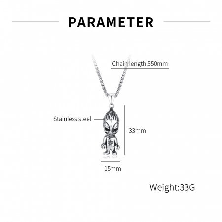 Colier inox extraterestru 70 cm [4]