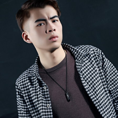 Colier inox glont cu cruce 63 cm [3]