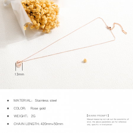 Colier inox inima si fluturas [13]